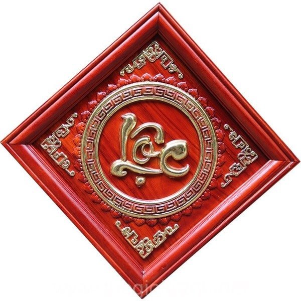 Kiểu tranh chữ Lộc bằng đồng đẹp