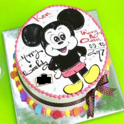 Mẫu bánh sinh nhật chuột Mickey cute
