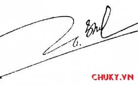 Mẫu chữ ký tên Quang Bình