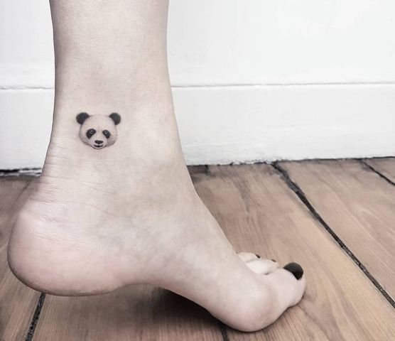 Tattoo gấu trúc cute đáng yêu