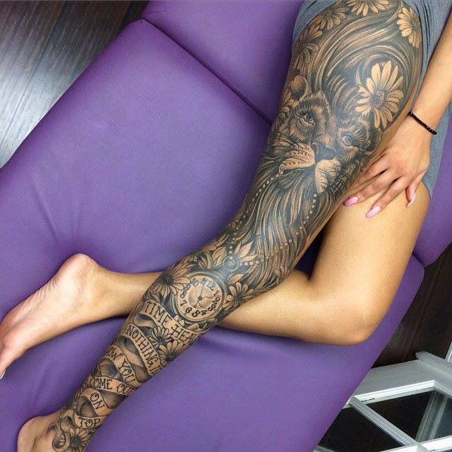 Tattoo kín chân đẹp cho nữ