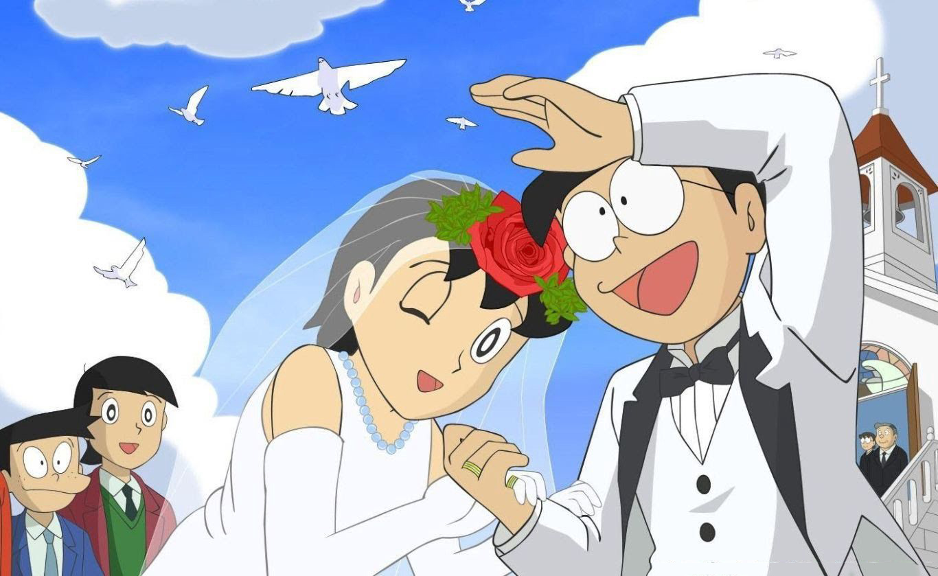 Ảnh Nobita và Shizuka HD đẹp
