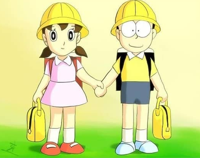 Hình ảnh Nobita và Shizuka cực cute