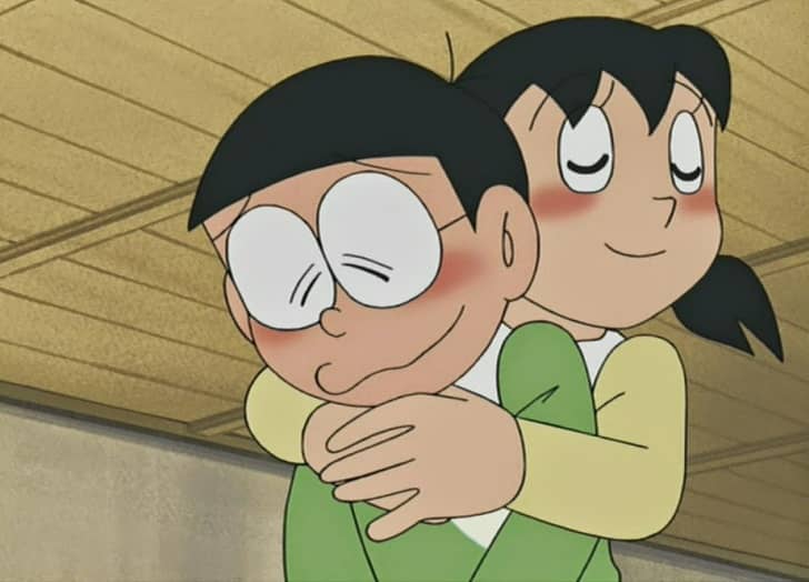 Hình ảnh Nobita và Shizuka tình cảm