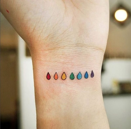 Hình xăm nghệ thuật tatoo mini giọt nước đẹp nhất