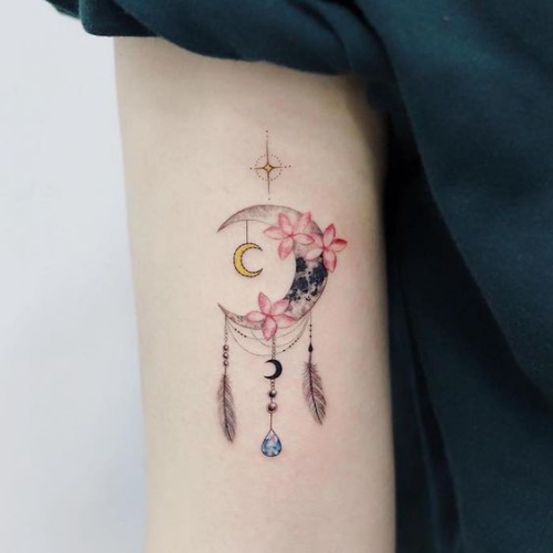 Hình xăm nghệ thuật tatoo mini màu đẹp nhất