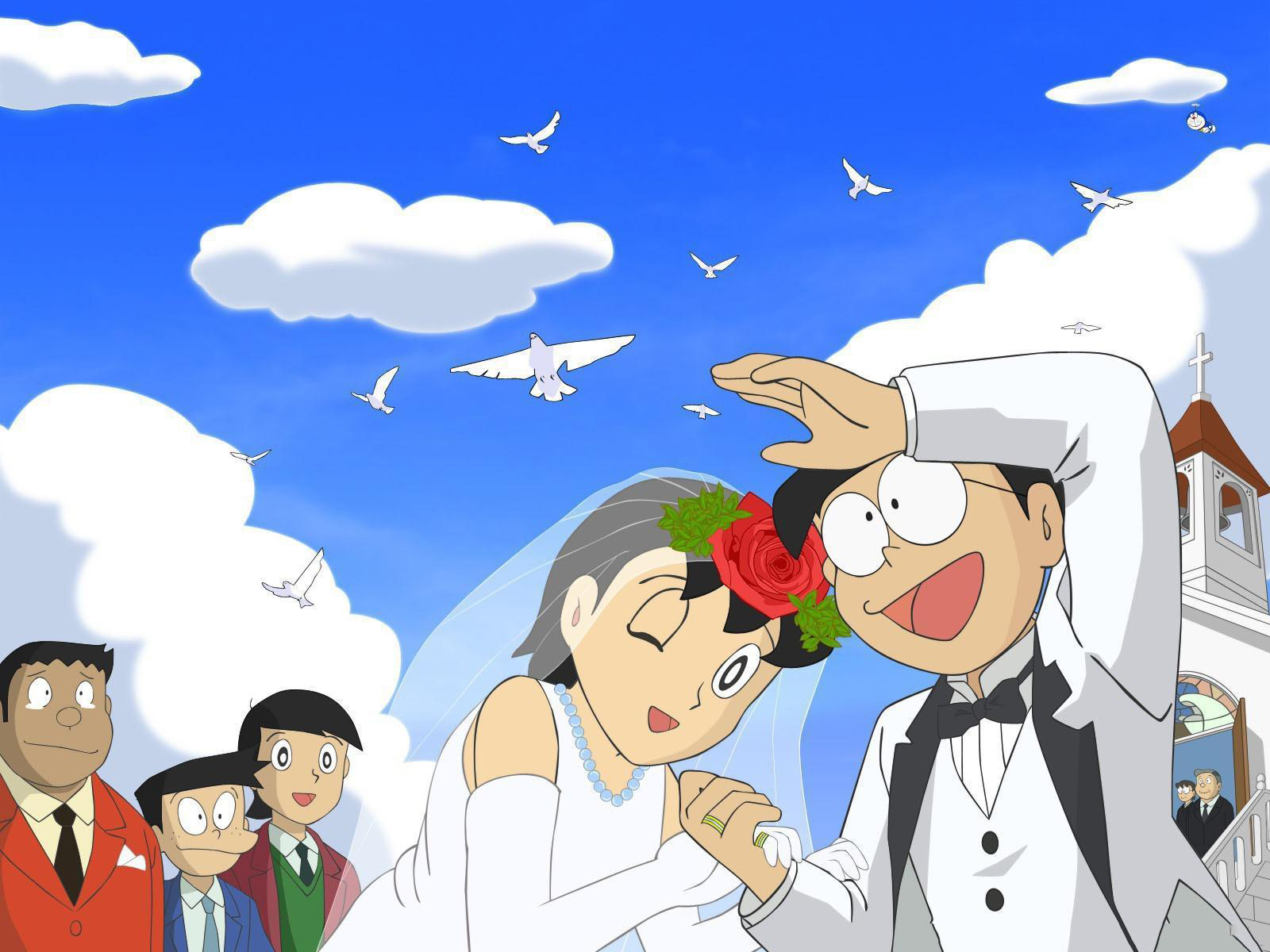 Hình nền Nobita và Shizuka