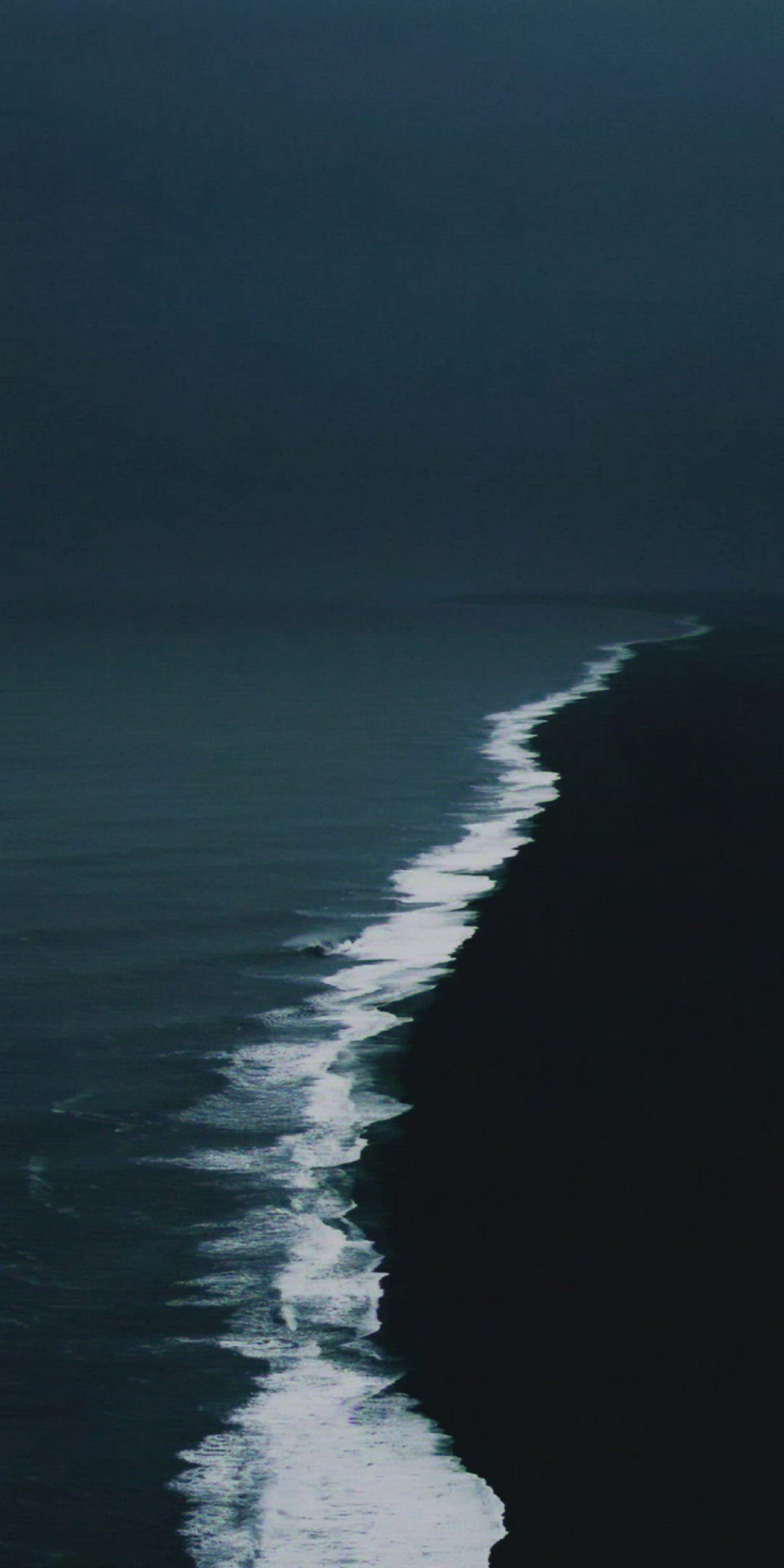 Hình nền sóng biển về đêm