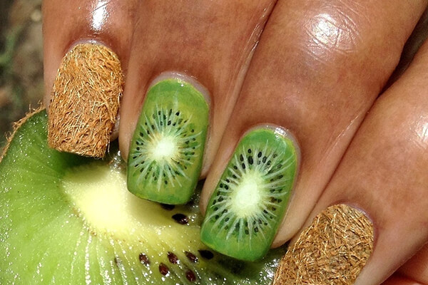 kiwi nail dễ thương