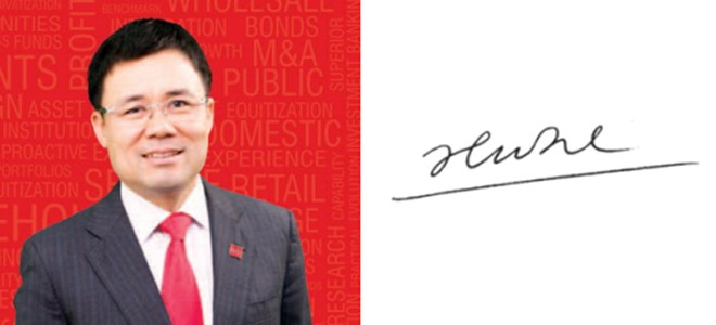 Chữ ký tay của Ông Nguyễn Duy Hưng – Chủ tịch SSI