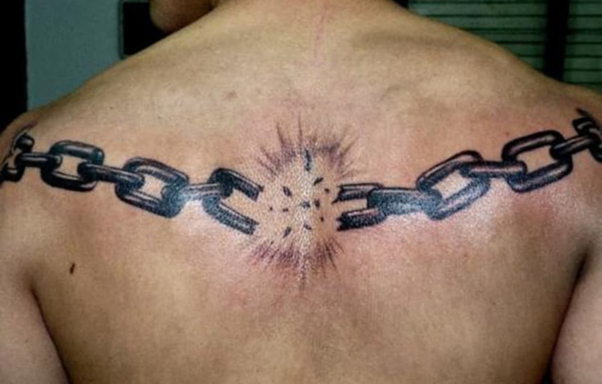 Una cadena que se rompe simboliza libertad