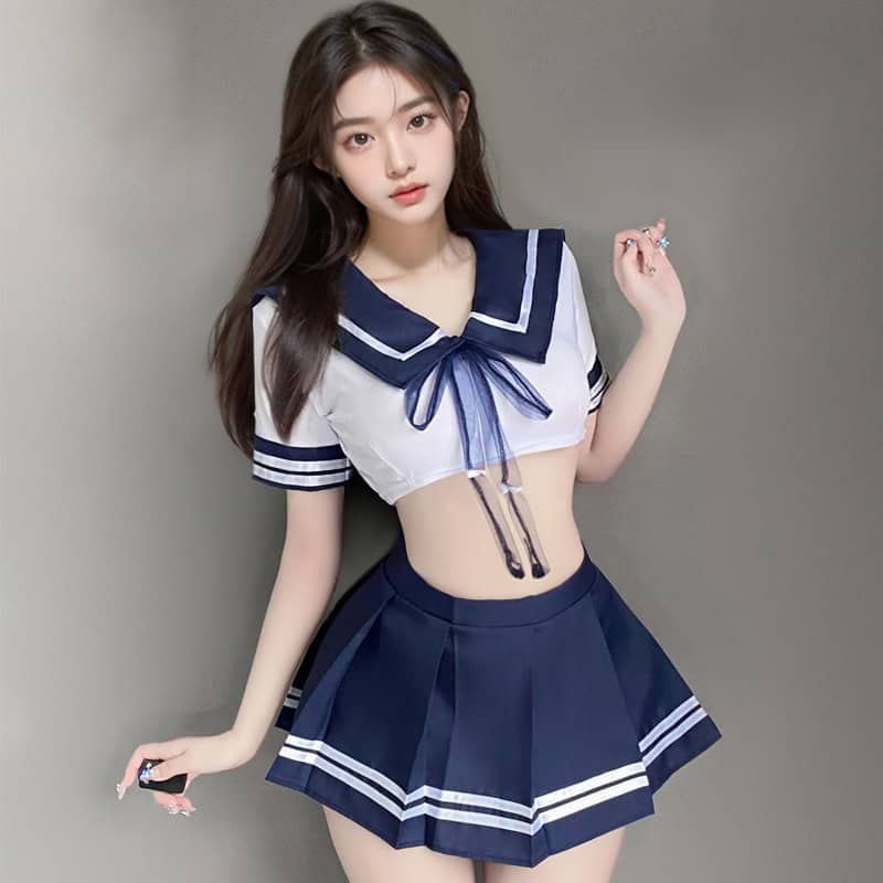 Váy ngủ nữ cosplay thủy thủ sexy quyến rũ DN13 Bộ Đồ Ngủ Cosplay Thủy Thủ nữ Siêu Xinh Đồ ngủ thủy thủ | Shopee Việt Nam